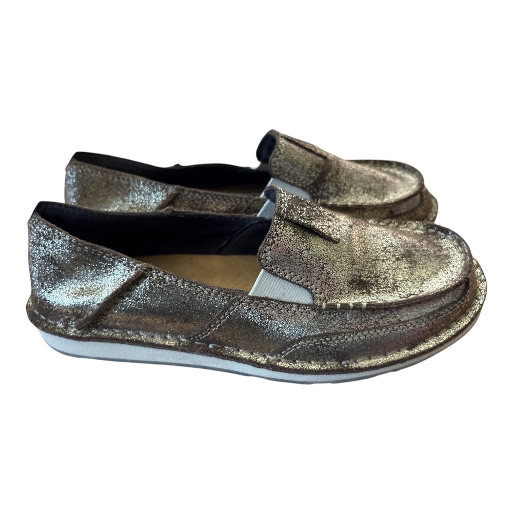 Ariat Antique Metallic Cruiser, Size 9, Slip on Moccasin Cowgirl Western Rodeo